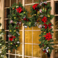 LBSUN Guirnalda de Navidad con luces, decoraciones navideñas preilu...