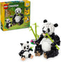 LEGO Creator Familia de Pandas, Animales Salvajes 3 en 1 - Kit de j...