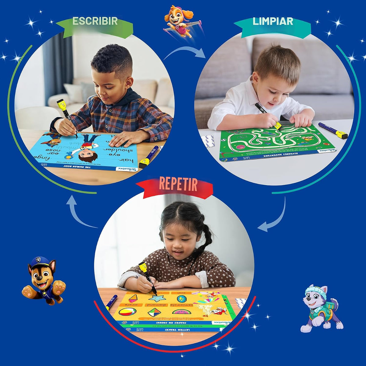 Skillmatics Puedo Escribir - Patrulla Canina, Aprendizaje Preescola...