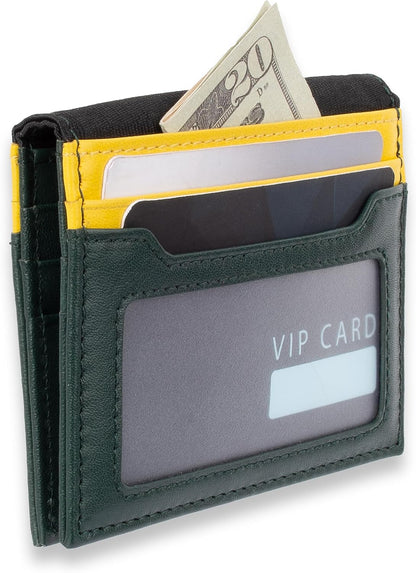 Tommy Hilfiger Cartera Passcase para hombre con ventana de identifi...