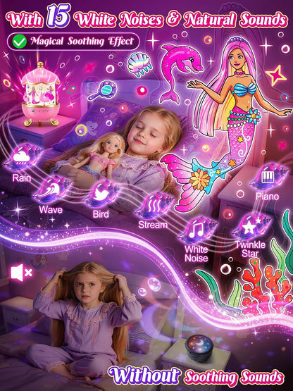 Juguetes de princesa para niñas, 【18 películas + 15 ruidos blancos】...