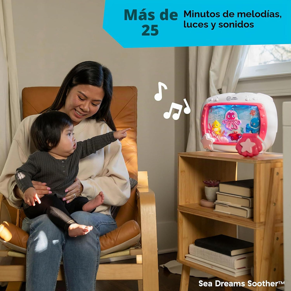 Baby Einstein Juego de regalo 2 en 1 Sea Dreams Soother, máquina de...