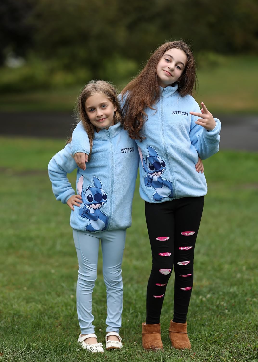 Disney Stitch Frozen Elsa Minnie Mickey - Chaqueta de forro polar p...