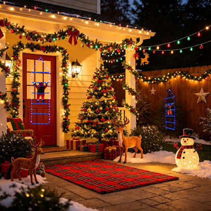 Toodour Luz LED de Navidad, luces decorativas de escalera de Navida...