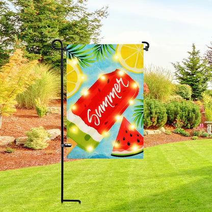 Paquete de 3 soportes para bandera de jardín, soporte de bandera de...