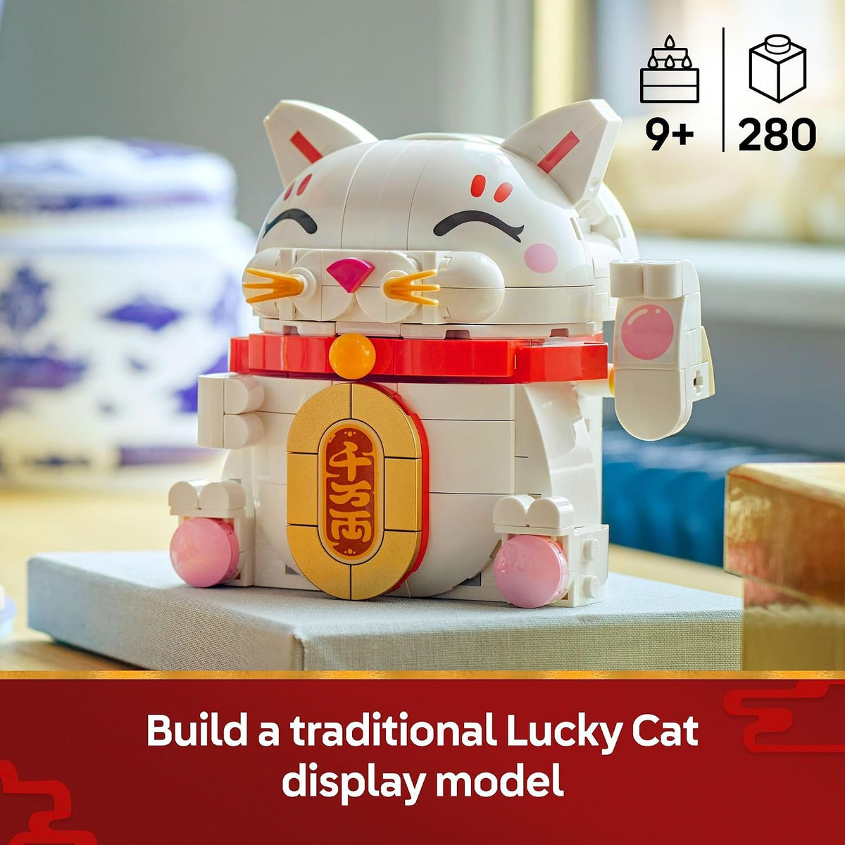 LEGO Lucky Cat 40813 | Juguetes de construcción para niñas y niños,...