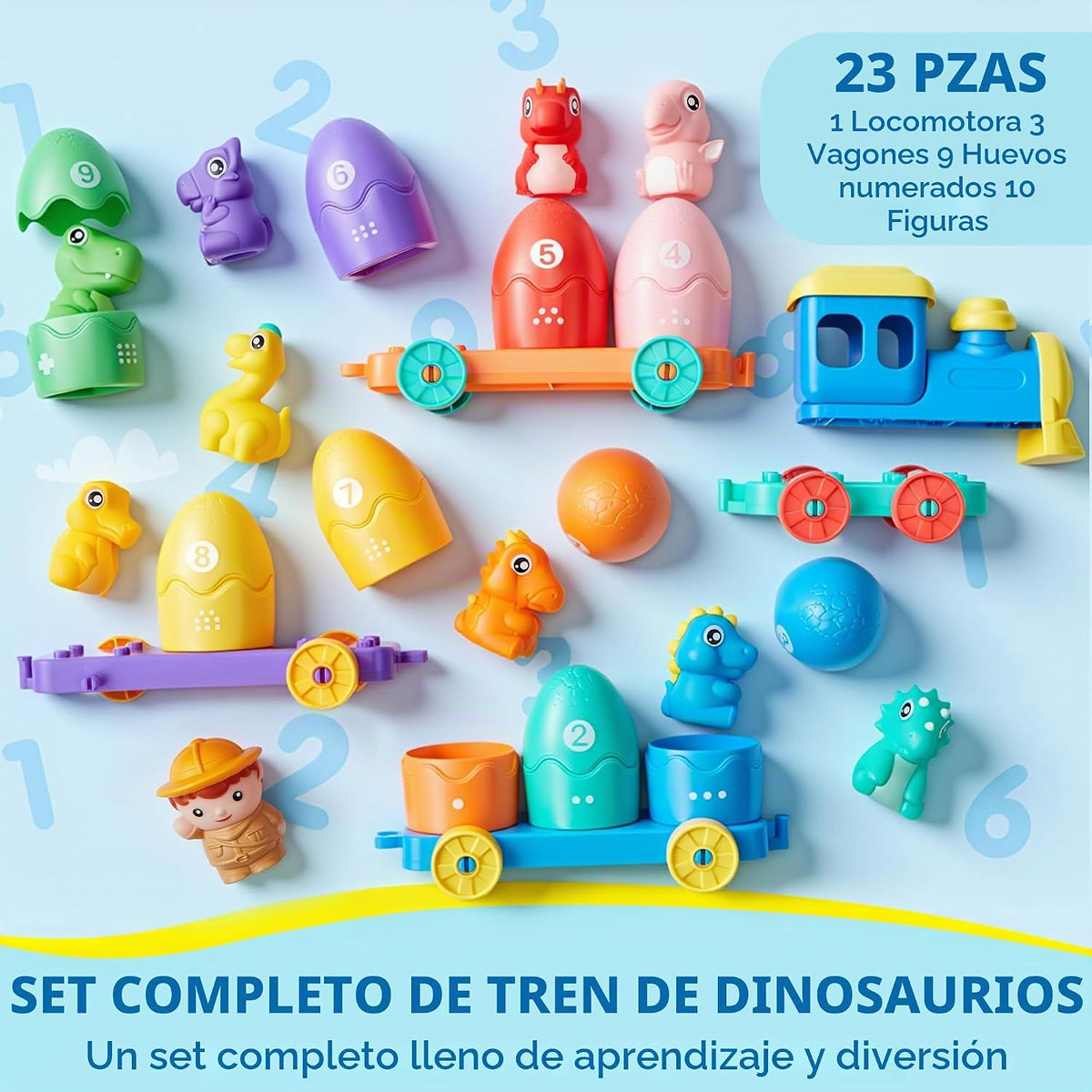 Juguetes de aprendizaje Play-Act para niños de 1, 2 y 3 años, conta...