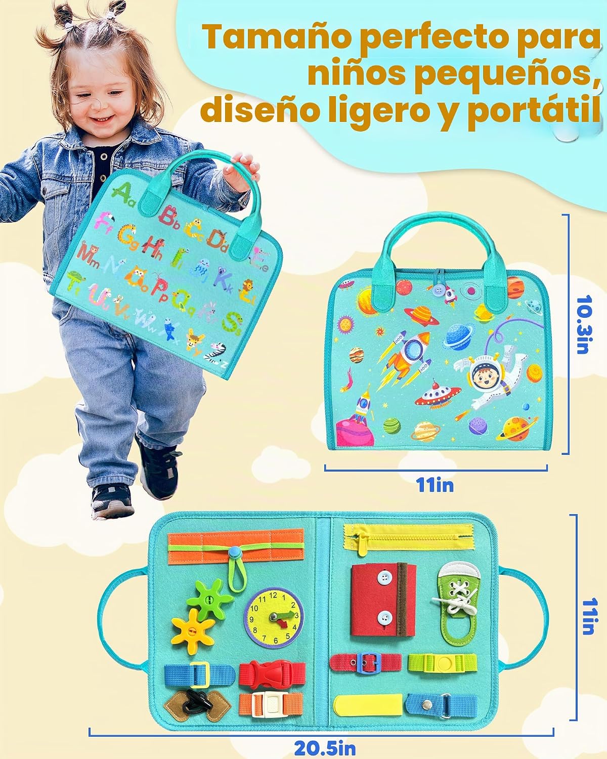 Exorany Tablero Ocupado Juguetes Montessori para Niño Niña Regalos...