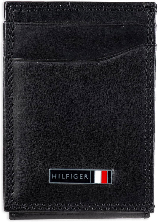 Tommy Hilfiger Cartera Passcase para hombre con ventana de identifi...