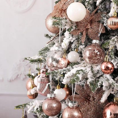 Wironlst - Adornos de bolas navideñas de diferentes tamaños, de plá...