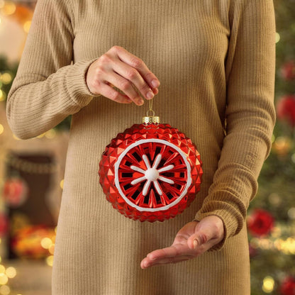 SHareconn Bolas grandes para árbol de Navidad, 4 unidades, 6 pulgad...
