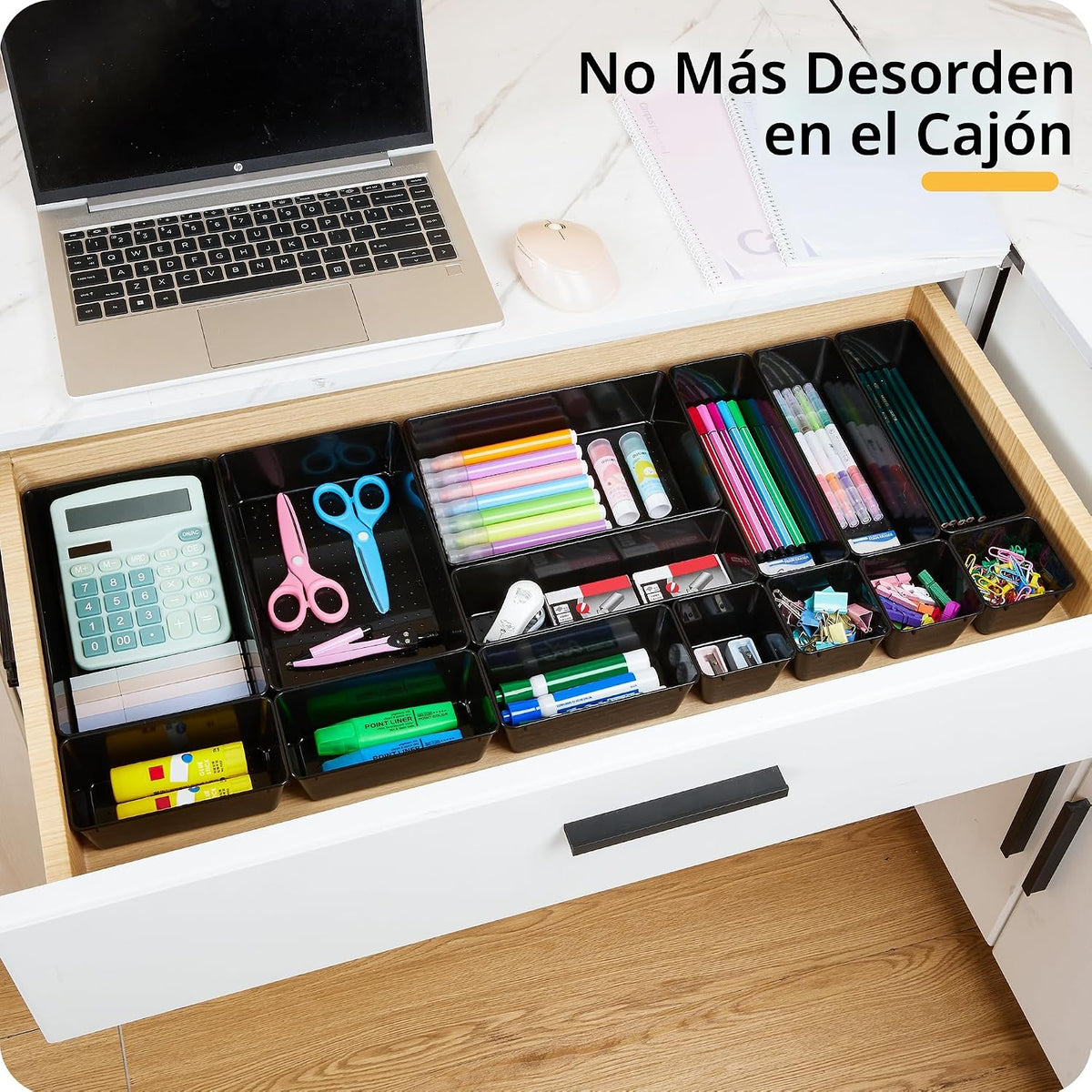 Vtopmart Paquete de 25 organizadores de cajones de plástico con | O...