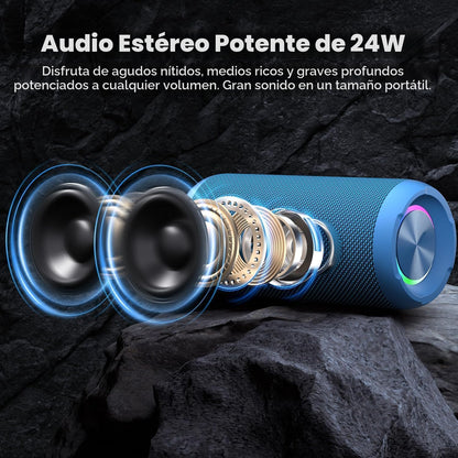 Ortizan X10 Altavoz Bluetooth Portátil, IPX7 Resistente al Agua, In...