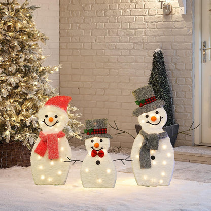 Dazzle Bright - Decoración navideña de muñeco de nieve 2D iluminado...