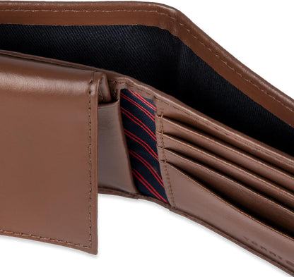 Tommy Hilfiger Cartera Passcase para hombre con ventana de identifi...