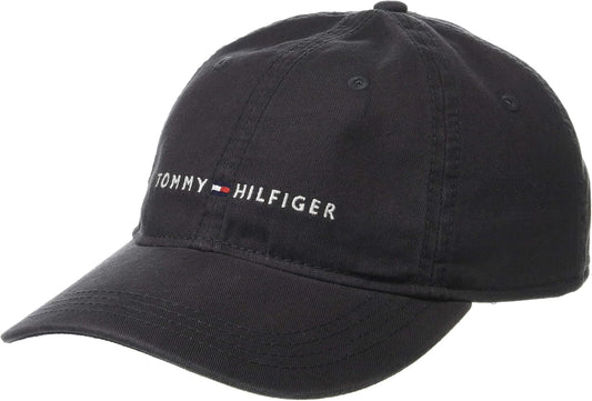 Tommy Hilfiger - Gorra de béisbol ajustable de algodón con logo par...
