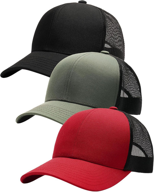 FURTALK Gorra de béisbol de malla estructurada para hombre, ajustab...