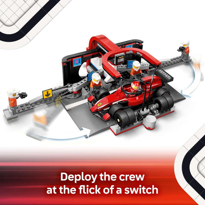 LEGO City F1 Pit Stop &amp; Pit Crew con juguete de coche Ferrari \...
