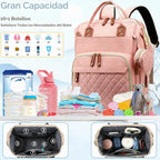 SHITIESHOU Bolsa de pañales para bebé, bolsa de pañales para papá y...