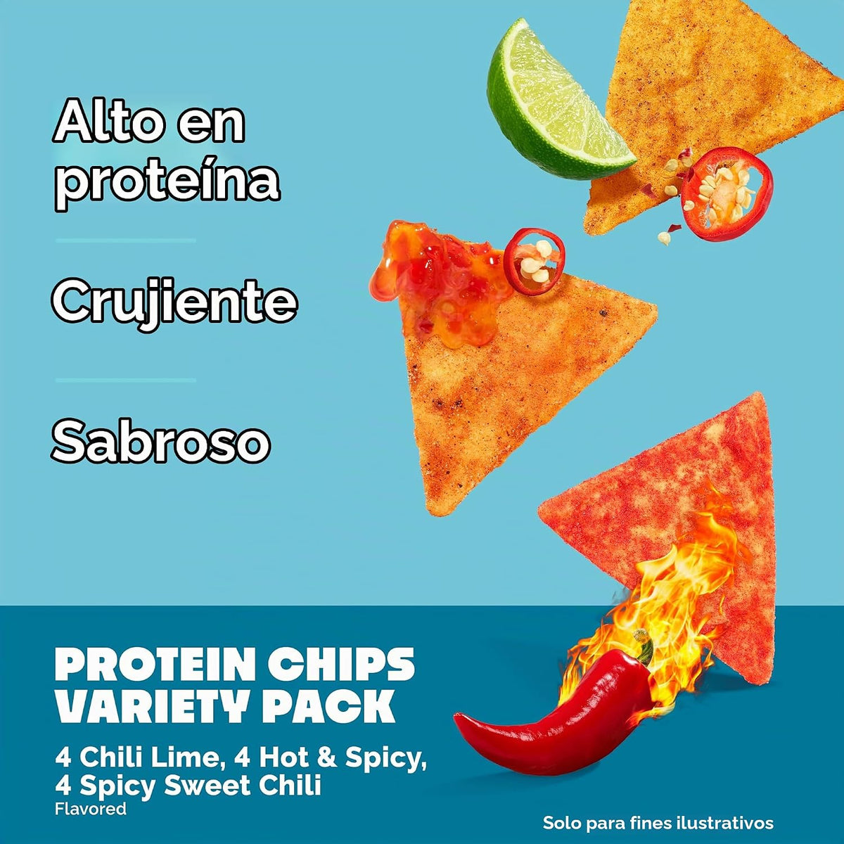 Chips de proteína estilo tortilla Quest Nutrition, paquete variado...