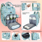 Dikaslon Mochila para pañales con cambiador portátil, artículos ese...