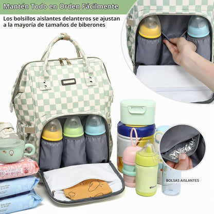 GAIVP Mochila para pañales de bebé para mamá, bolsa de pañales de v...