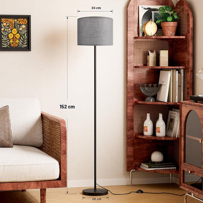 Ambimall Lámpara de pie moderna de 60 pulgadas con pantalla, lámpar...