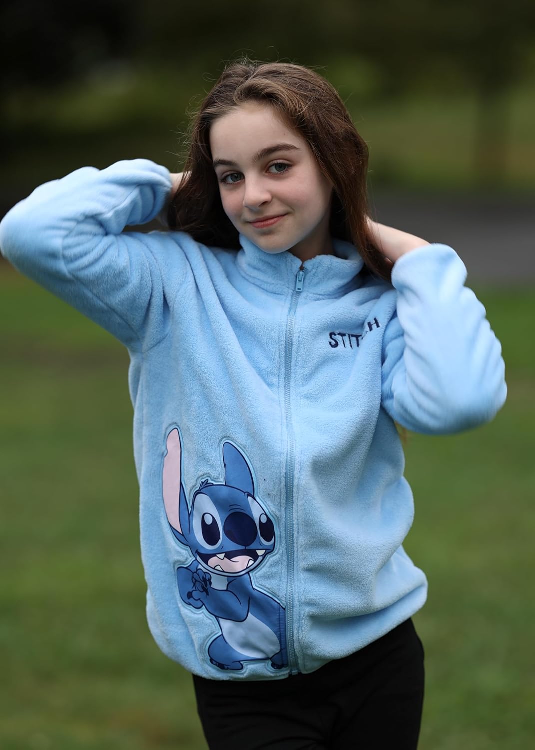 Disney Stitch Frozen Elsa Minnie Mickey - Chaqueta de forro polar p...