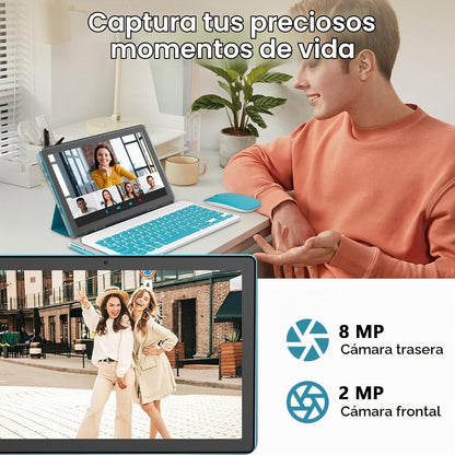 ICONLINK - Tablet Android 16 de 10 pulgadas, 12 (3+9) GB RAM+64GB R...