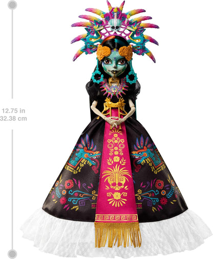 Muñeca Monster High, Skelita Calaveras Día de Muertos 2025, vestido...