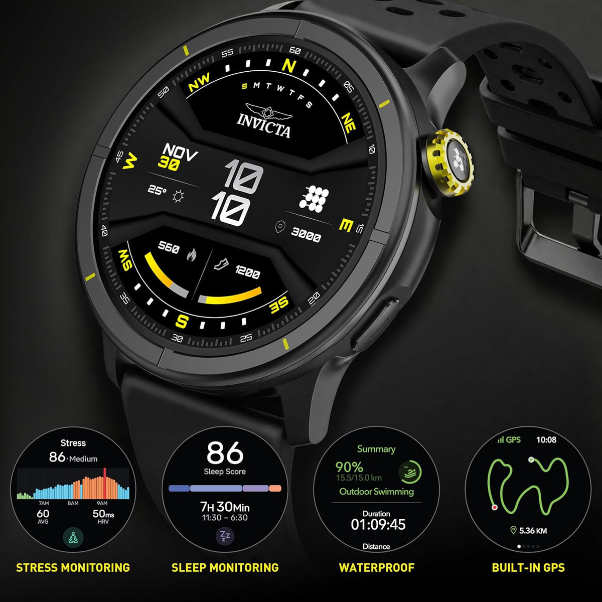 Invicta I-Tech Digital Smartwatch 2