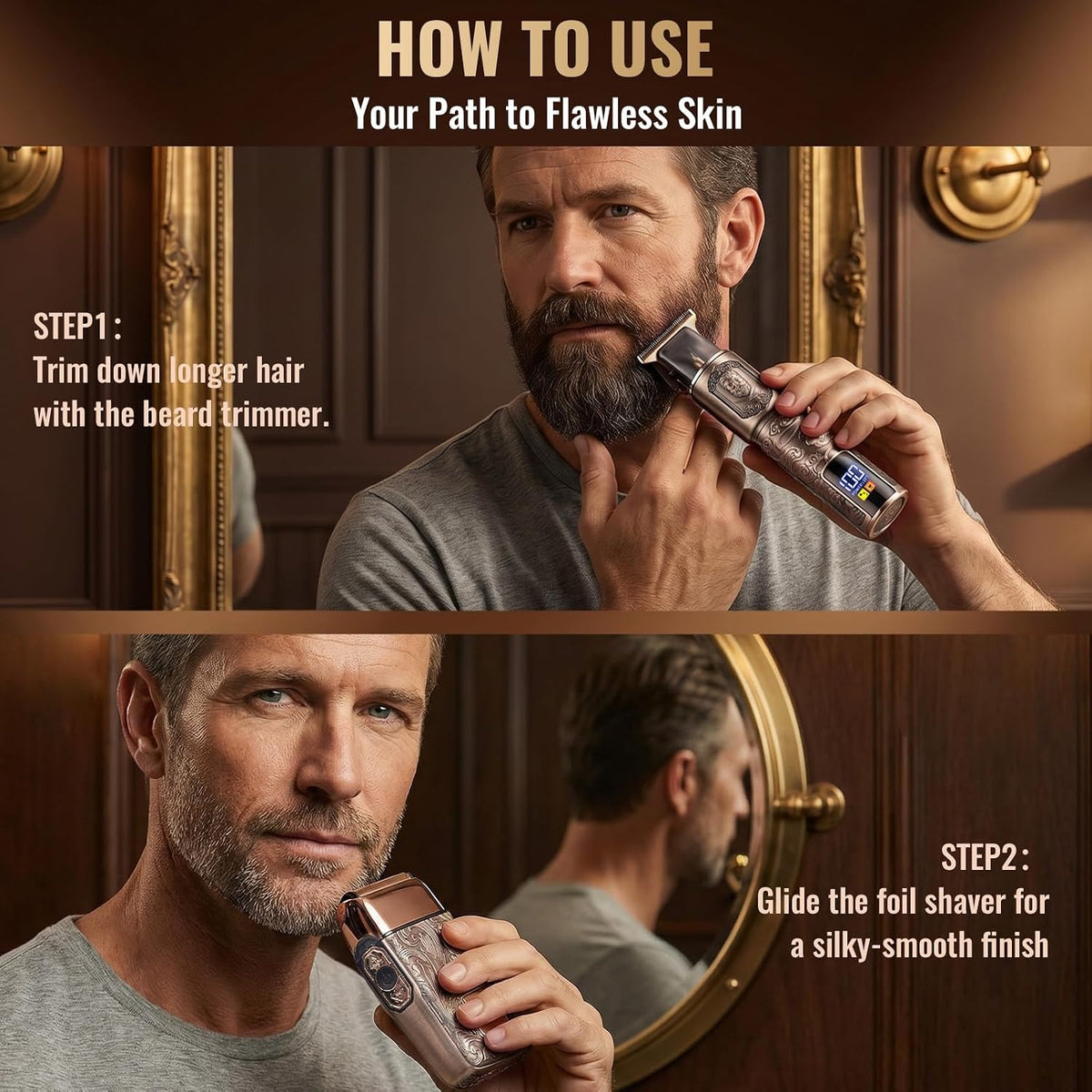 Ufree Juego de afeitadora y cortadora de pelo para barba, maquinill...