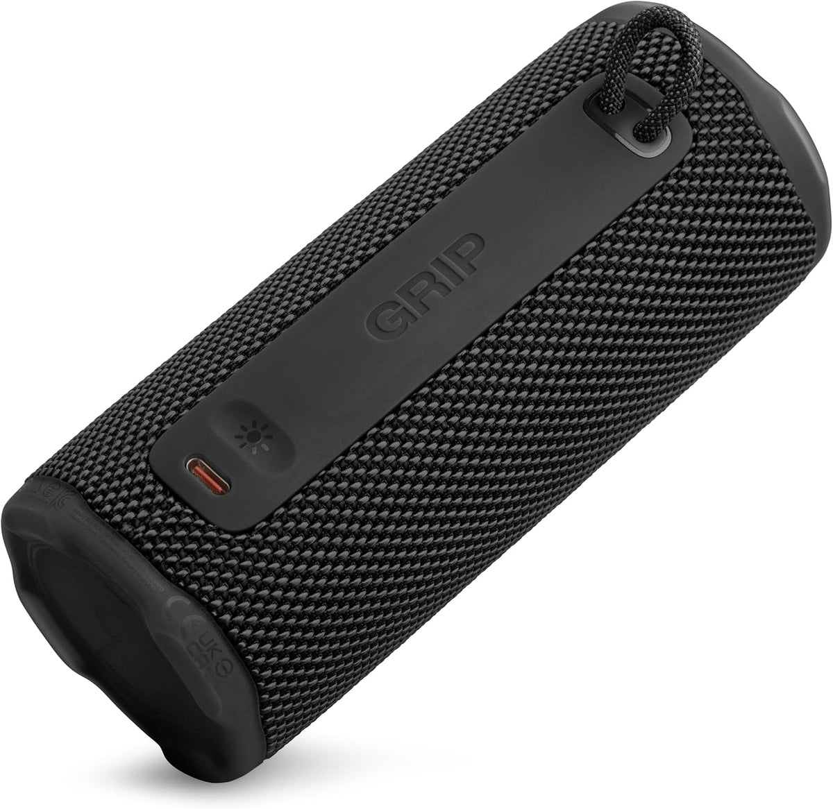 Altavoz Bluetooth portátil JBL Grip, resistente al agua, luz ambien...