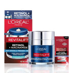 L'Oreal Paris Revitalift Crema de noche prensada, retinol + nia...