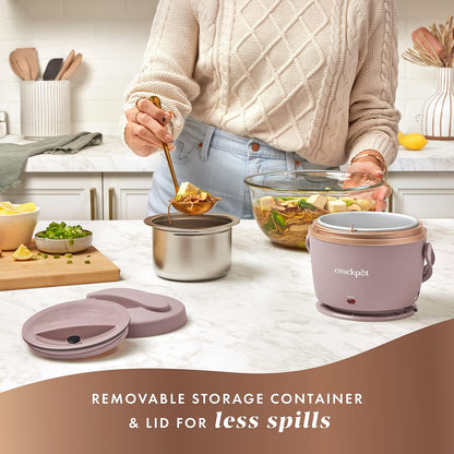 Fiambrera eléctrica Crock-Pot, calentador de alimentos portátil par...