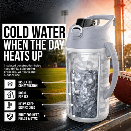 Under Armour Botella de agua aislada con asa y gancho para cerca, j...
