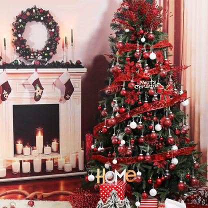 Wironlst Adornos de Bolas de Navidad Irrompibles Transparentes de P...