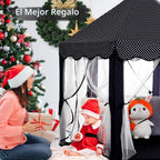 Monobeach Tienda de campaña de princesa para niñas, casa de juegos...