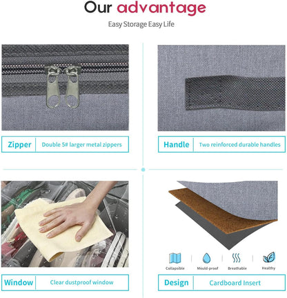 Onlyeasy Organizador grande de zapatos debajo de la cama (6 a 12 pa...