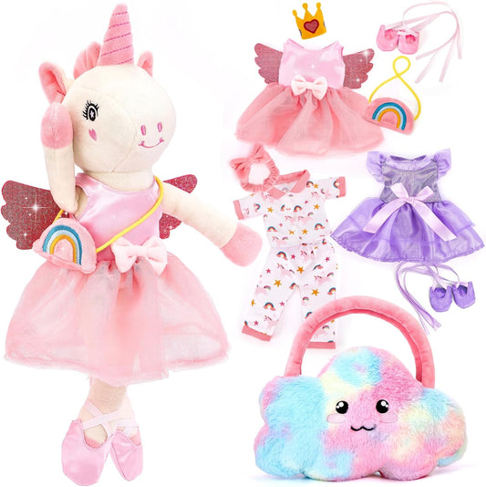Juguetes de unicornio para niñas de 4 a 6 años, muñeca de bailarina...