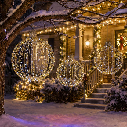 Starfree 6 bolas LED grandes de Navidad iluminadas de 19 pulgadas +...