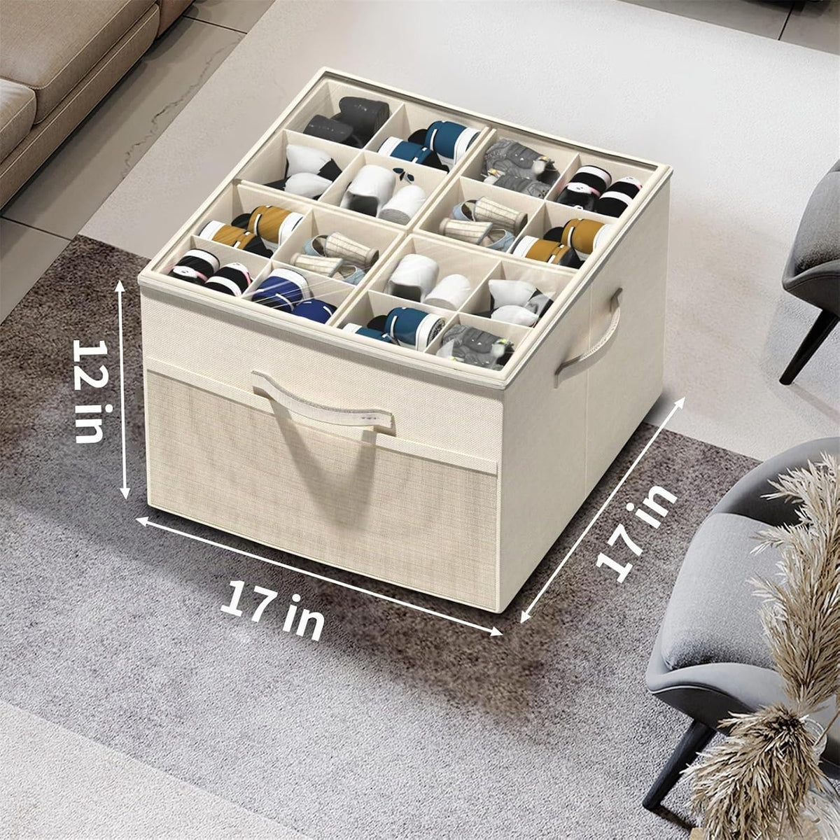 Aokeyee Organizador de zapatos para armario, caja organizadora de z...