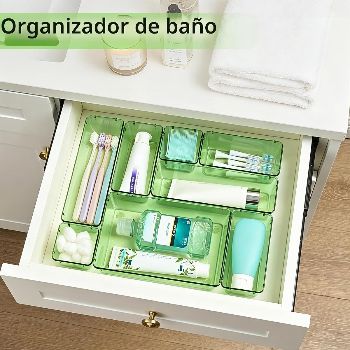Vtopmart Paquete de 25 organizadores de cajones de plástico con | O...