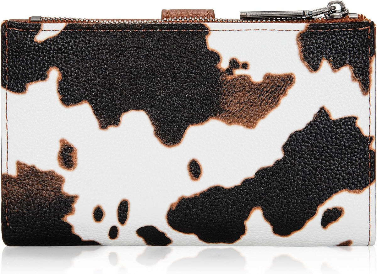 Wrangler - Billetera para mujer con tarjetero plegable, cierre y ve...