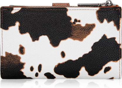 Wrangler - Billetera para mujer con tarjetero plegable, cierre y ve...