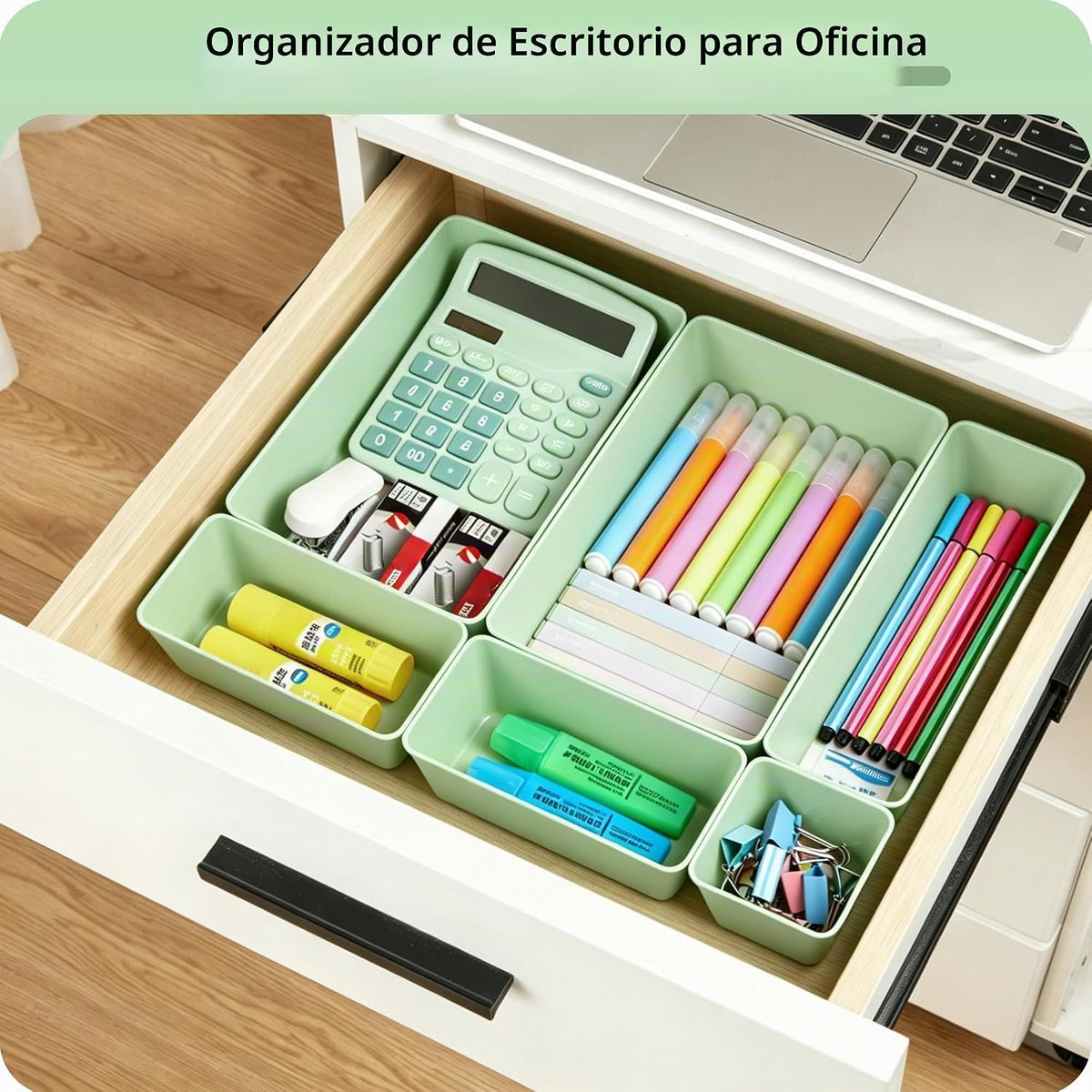 Vtopmart Paquete de 25 organizadores de cajones de plástico con | O...
