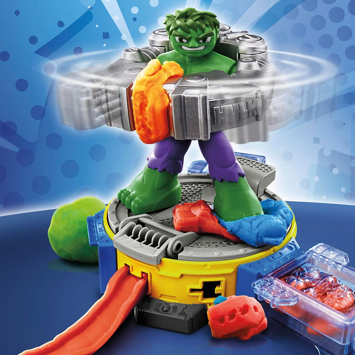 Play-Doh Marvel Hulk Smash &amp; Squish - Juego para niños con figu...