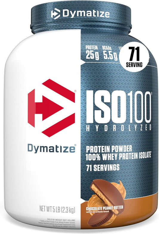 Dymatize Polvo de proteína ISO100, 100% aislado de suero de leche |...