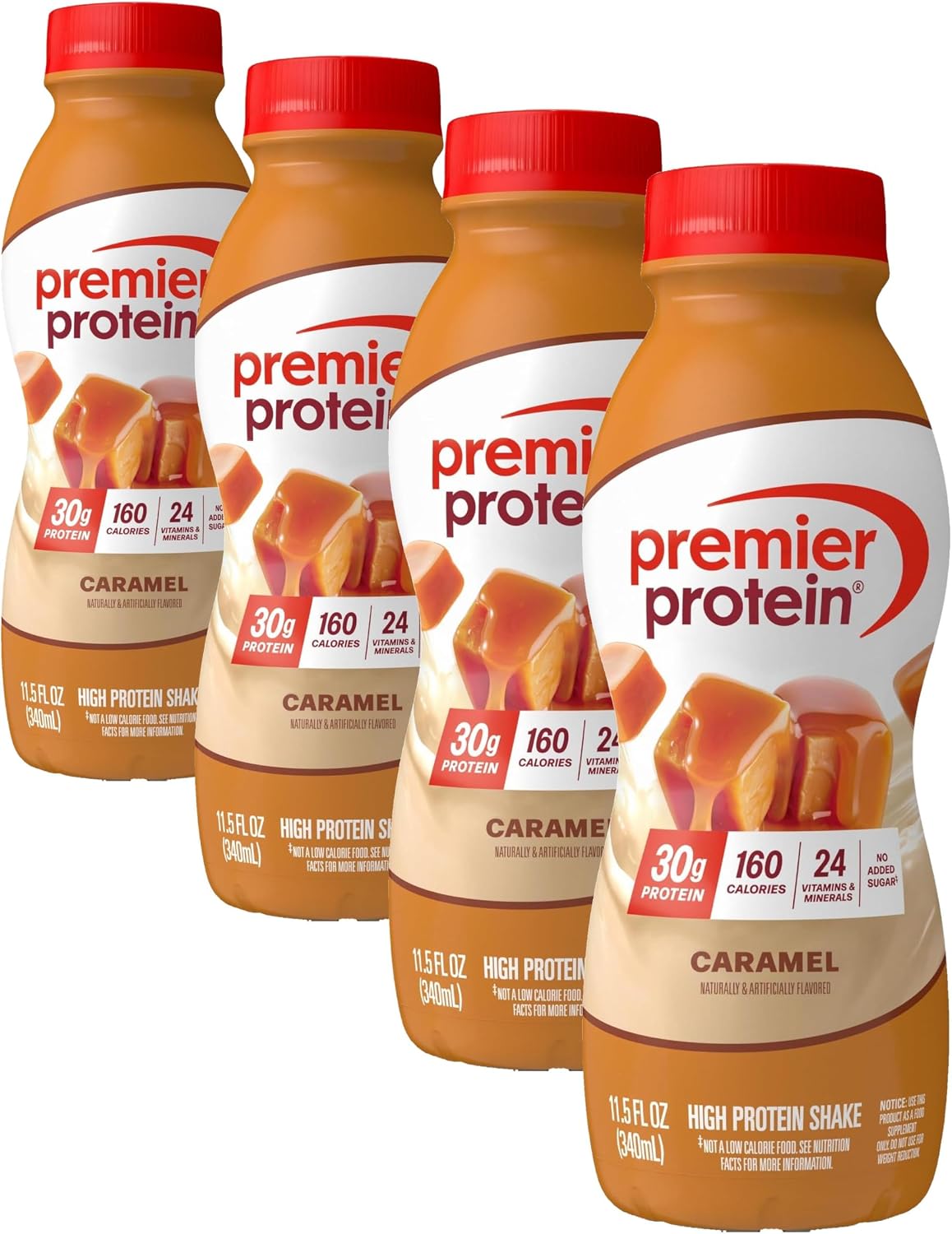Premier Protein Batido de proteína de 1.06 oz, caramelo, 11.5 onzas...