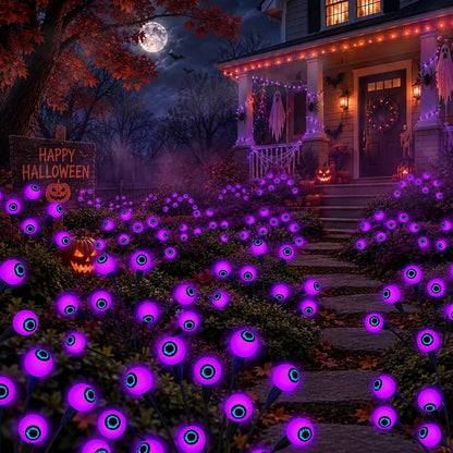 Cnuoky Decoraciones de Halloween al aire libre, paquete de 6 luces...